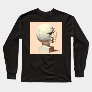 Lunar Anomaly: A Glitch in the Cosmos Long Sleeve T-Shirt